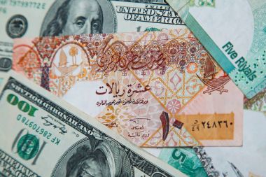 Katar riyals ve Amerikan Doları, kapat