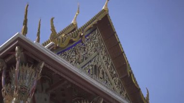 Wat Pho Tapınağı 'nın içindeki detaylar Tayland' ın birinci sınıf kraliyet tapınakları olarak sınıflandırılan altı tapınak listesinin birincisi.