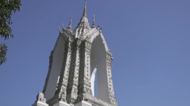 Wat Pho Tapınağı 'nın içindeki detaylar Tayland' ın birinci sınıf kraliyet tapınakları olarak sınıflandırılan altı tapınak listesinin birincisi.