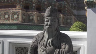 Wat Pho Tapınağı 'nın içindeki detaylar Tayland' ın birinci sınıf kraliyet tapınakları olarak sınıflandırılan altı tapınak listesinin birincisi.