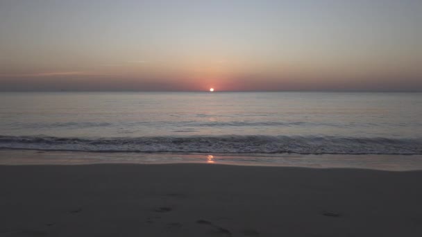 Sonnenuntergang Auf Der Insel Koh Lanta Thailand Blick Auf Das — Stockvideo