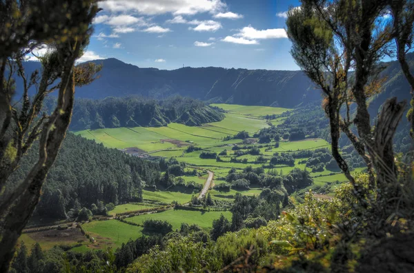 green valley at the azores