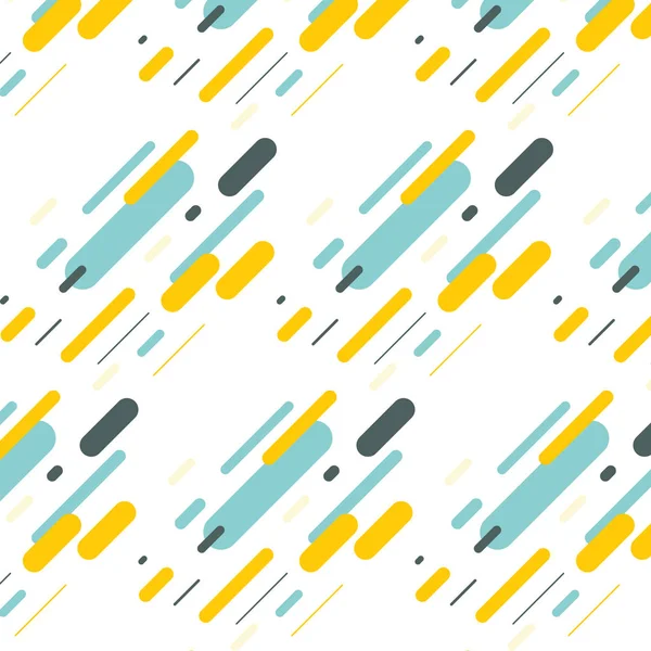 Hipster fashoion memphis desen süsleme beyaz zemin üzerine yeşil sarı mavi çizgi ile