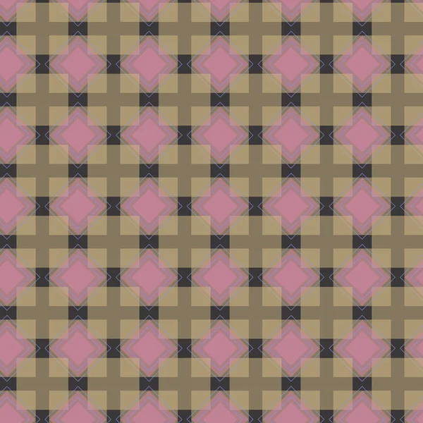黑色背景的时髦时尚花纹点缀粉色方形 — 图库矢量图片