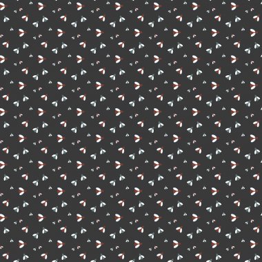 Kırmızı ve siyah arı ve gri arka plan üzerinde sinek hipster süsleme ile desen