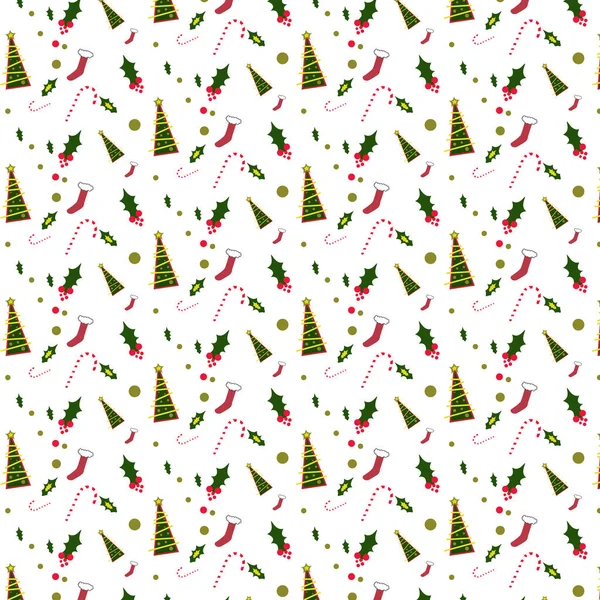 Patttern 圣诞树 — 图库矢量图片