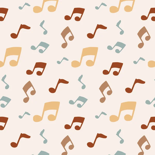 Notalı müzik düzeni. Çizgi film tarzında vektör süsü.