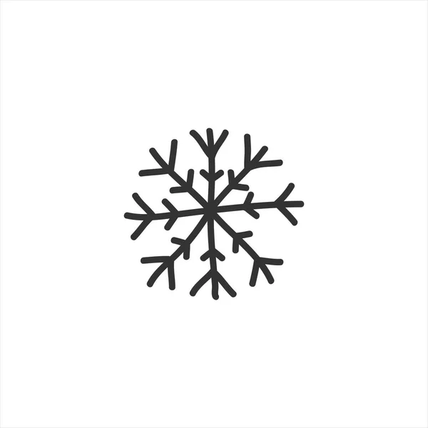 Copo Nieve Vector Ilustración Copos Nieve Gráficos Vectoriales Stock — Vector de stock