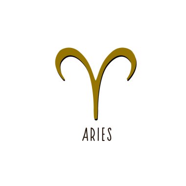 Koç burcu. Koç burcu işareti. Zodiac işareti.