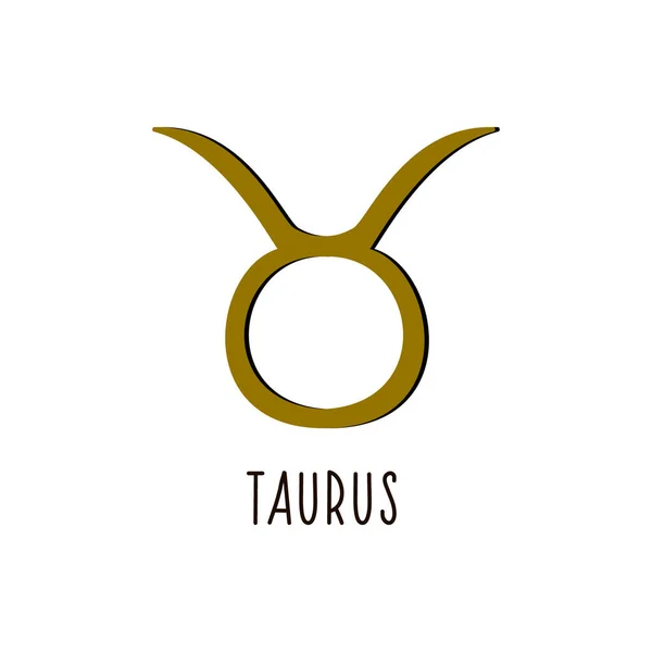 Тавр Векторний Знак Taurus Знак Зодіаку — стоковий вектор