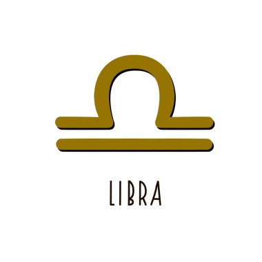 Terazi. Vektör burç işareti Terazi burcu.