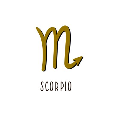 Zodiac burcu akrep burcu. Vektör burcu akrep burcu