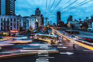 Ocak 2016 acele saat trafik Queensboro Bridge, Manhattan N