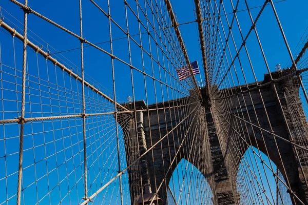 Brooklyn Bridge at Day light, New York États-Unis — Photo