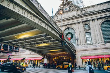 New York, Amerika Birleşik Devletleri - 27 Kasım 2017: Grand Central Terminal, New York City, Amerika Birleşik Devletleri