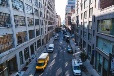 New York, ABD - 22 Haziran 2017: Yüksek Li yükseltilmiş görünümünden