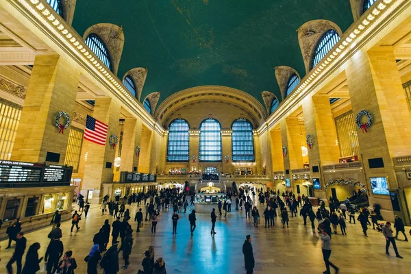 New York, Usa – 27. listopadu 2017: Grand Central Terminal, New York City, Spojené státy — Stock fotografie