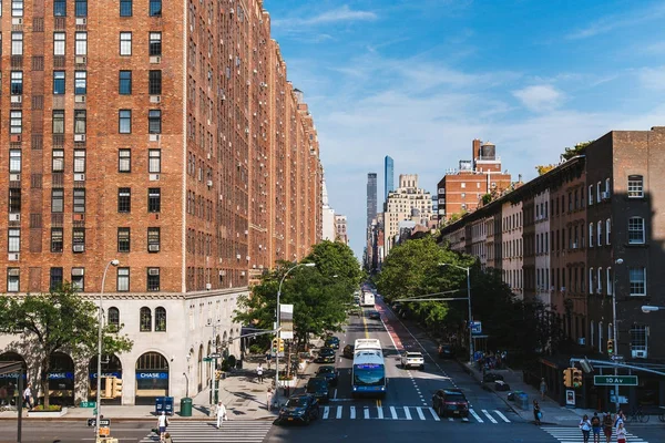 New York, ABD - 22 Haziran 2017: Yüksek Li yükseltilmiş görünümünden