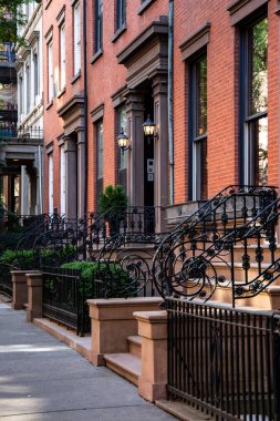 New York, City / Usa - 10 Haziran 2018: New York 'taki Eski Brooklyn Heights Mahallesi