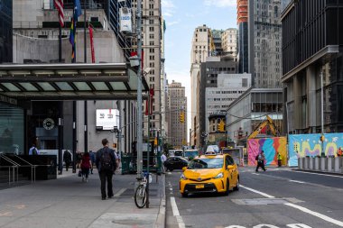 New York City / Usa - 20 Haziran 2018: Gökdelen ve Aşağı Manhattan 'ın Finans Bölgesi' ndeki binalar gündüz vakti