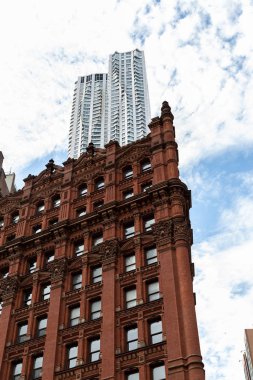 New York City / Usa - 20 Haziran 2018: New York by Gehry and Potter Building in the Financial District of Lower Manhattan, New York
