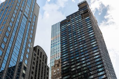 New York City / Usa - 27 Haziran 2018: Manhattan şehir merkezindeki Lexington Bulvarı 'nın gökdeleni