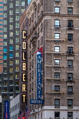 New York City / Usa - 19 Haziran 2018: Manhattan 'daki Midtown gökdelenleri ve binaları