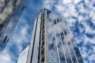 New York City / Usa - 20 Haziran 2018: 3 Dünya Ticaret Merkezi gökdeleni gün ışığında Aşağı Manhattan 'da