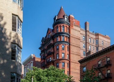 New York, City / Usa - 10 Haziran 2018: New York 'taki Eski Brooklyn Heights Mahallesi