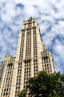 New York City / Usa - 20 Haziran 2018: The Woolworth Building in the Financial District of Lower Manhattan, New York