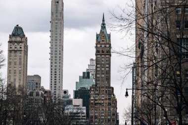 Central Park çevresindeki gökdelenler güneyde Sherry-N de dahil.