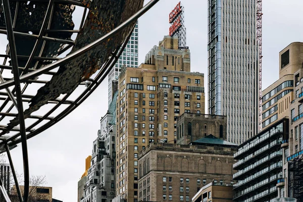 Arranha-céus do Central Park Vista sul do Columbus Circle — Fotografia de Stock