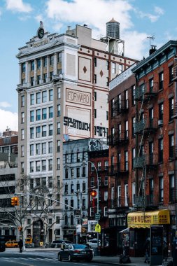 Aşağı Manhattan 'daki Çin mahallesinin Canel Caddesi manzarası