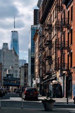 Aşağı Manhattan 'daki Çin Mahallesi Bölümü manzarası