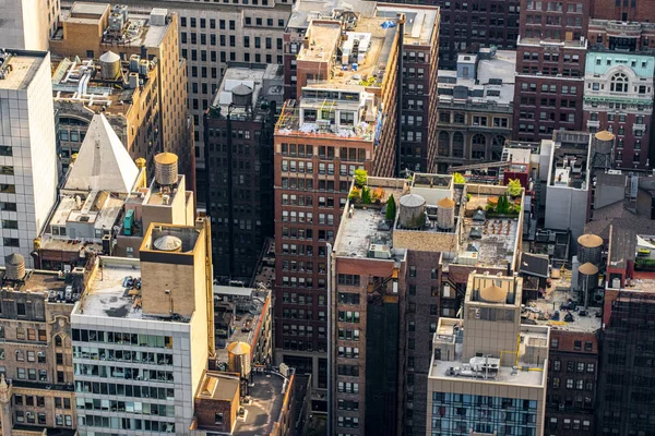 Midtown gratte-ciel vue depuis le toit Rockefeller Center — Photo