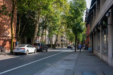 Brooklyn Heights 'ın sokak ve apartmanları