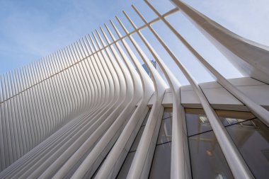 Aşağı Manhattan 'daki Dünya Ticaret Merkezi Ulaşım Merkezi Oculus