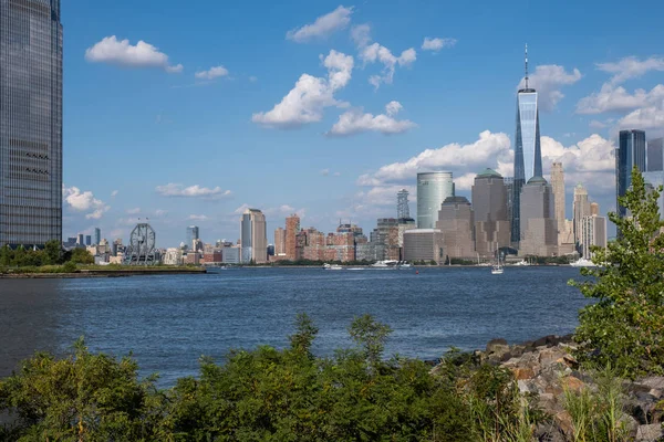 Liberty State Park é um parque no estado norte-americano de Nova Jérsia, no Condado de Harris. — Fotografia de Stock