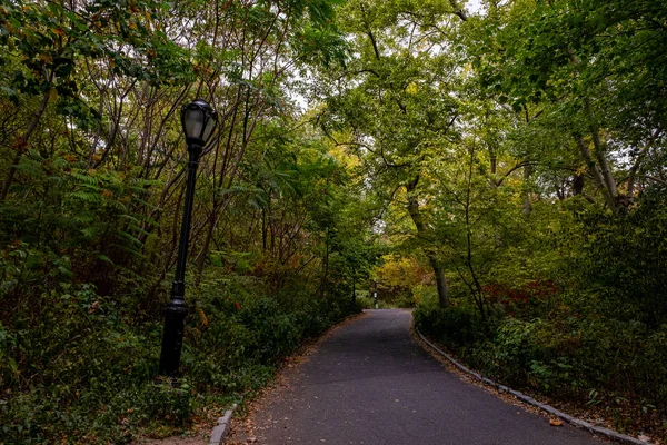 Počátkem podzimu barva v Central Park South — Stock fotografie