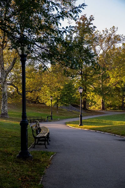 Colore di inizio autunno a Central Park Nord — Foto Stock