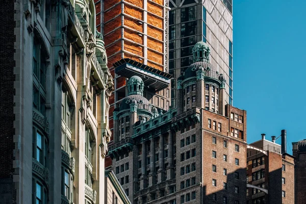 金融区下曼哈特区摩天大楼近景 — 图库照片
