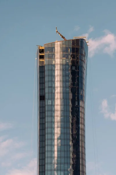 Γκρο πλαν άποψη των σύγχρονων ουρανοξύστες στο Financial District Κάτω — Φωτογραφία Αρχείου