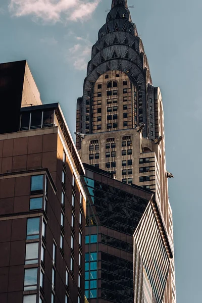 Vue rapprochée du Chrysler Building à Midtown Manhattan New York — Photo