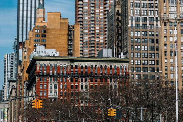 Ogólny widok budynków mieszkalnych Madison Square North z — Zdjęcie stockowe