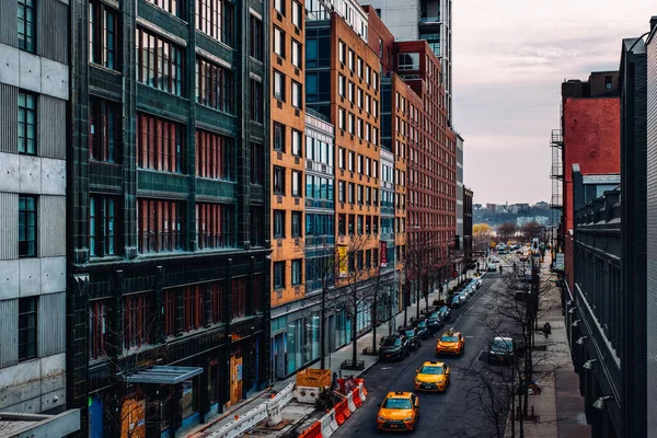 Widok ulicy West 23th Street w Chelsea Nowy Jork — Zdjęcie stockowe