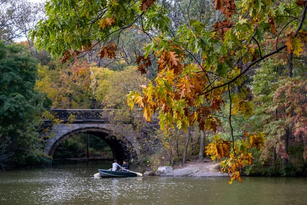 Herbst Laubfärbung des Central Park in Manhattan — Stockfoto
