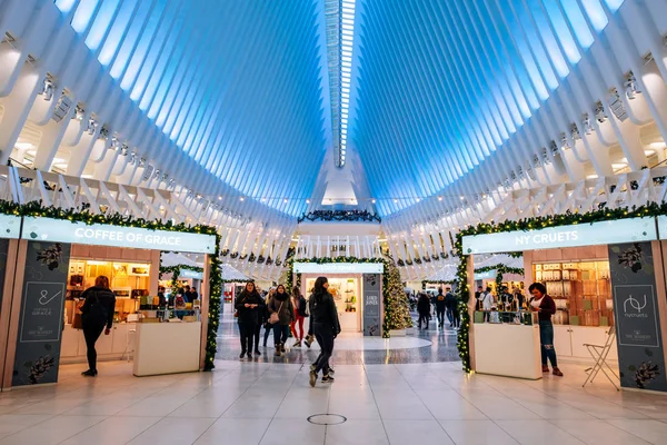 The Market at Westfield Westfield World Trade Center Oculus in C — Stock fotografie