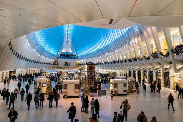 The Market at Westfield Westfield World Trade Center Oculus in C — Stock fotografie