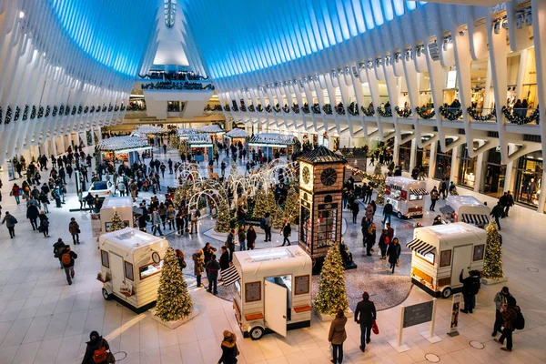 The Market at Westfield Westfield World Trade Center Oculus in C — Stock fotografie