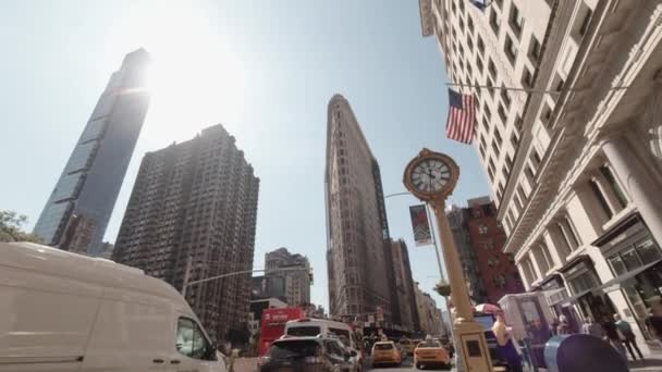 New York City Usa Sep 2019 Tilt View Busy Traffic — 비디오